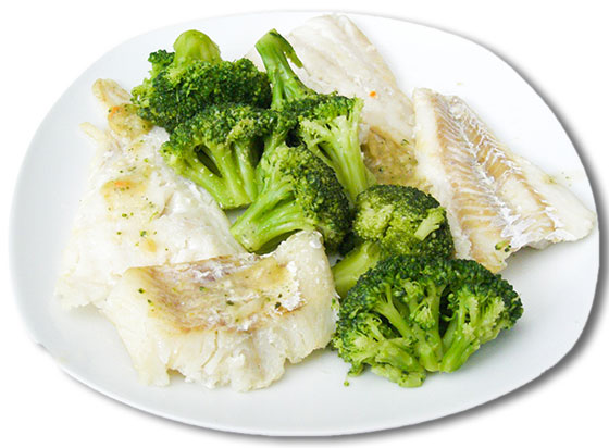 cod broccoli rest day dinner