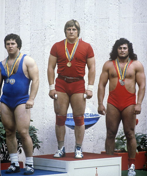 1980 Olympics Moscow Weightlifting Leonid Taranenko Valentin Khristov Gyorgy Szalai
