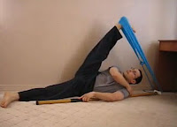 DIY homemade stretching tool splits