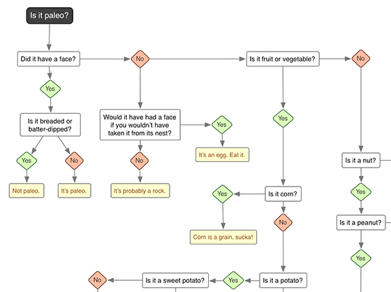 Is It Paleo Flowchart