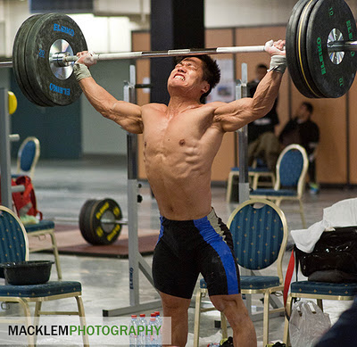 Lu Xiaojun 110kg Muscle Snatch