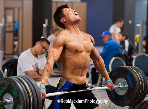 Lu Xiaojun Ripped Training Hall Snatch High Pull