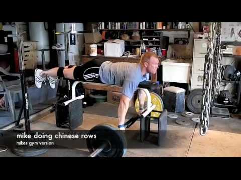 ford by gym body Barbell  Chinese a.k.a All Rows Chest Rows  Supported