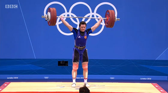 Natalya Zabolotnaya 131kg Snatch Olympic Record