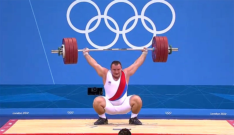 Jirka Orsag 187kg Snatch London 2012 Weightlifting