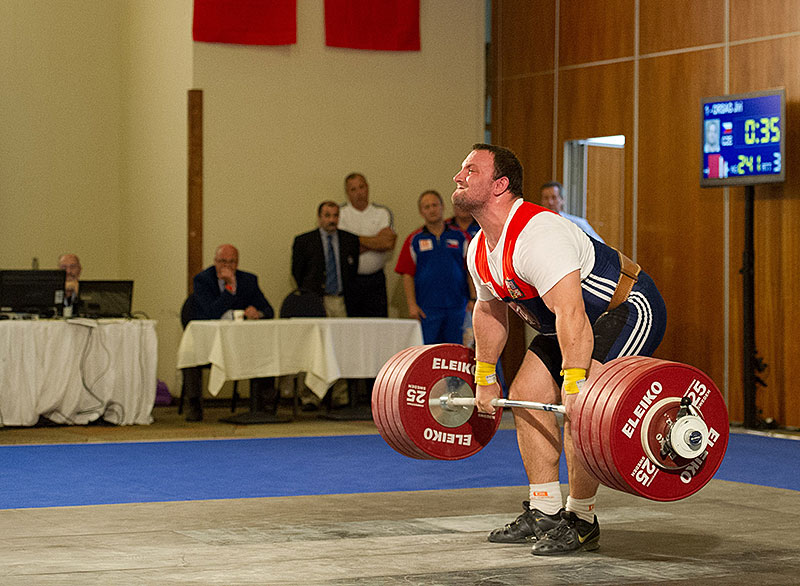 Jirka Orsag 241kg pull Clean Jerk 2012 U23 European