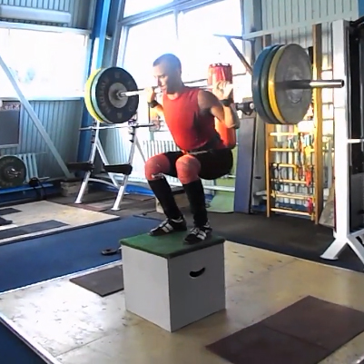 Weighted (Barbell) Box Jumps - All Things Gym