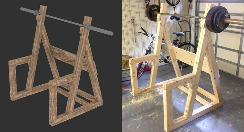 nær ved liter prioritet DIY Wooden Squat Rack - All Things Gym
