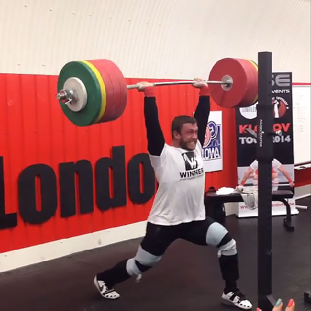 Dmitry Klokov 235kg Rack Jerk - All Things Gym