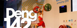 deng wei 142k clean jerk