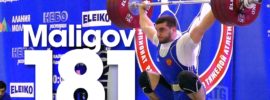 Adam Maligov 181kg Snatch, 220kg Clean and Jerk, 2016 Russian Weightlifting Championships